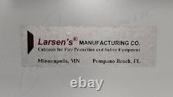 Larsen's 10 lb Recessed Stainless Steel Fire Extinguisher Cabinet SS2409-R2-VD