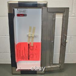 Larsen's Flame-Shield Fire Extinguisher Cabinet FS-SS2409-R4-VD, Stainless Steel