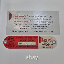 Larsen's Flame-Shield Fire Extinguisher Cabinet FS-SS2409-R4-VD, Stainless Steel