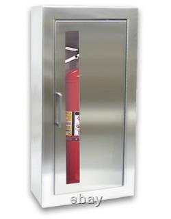 Larsen's SS-2409SM-VD Stainless Steel Surface Mount Fire Extinguisher Cabinet