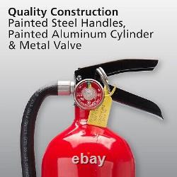 Lightweight Multi-Purpose Fire Extinguisher with Mounting Bracket 2 Pack Red