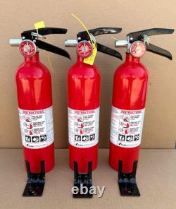 Lot of 3 Kidde Fire Extinguisher Dry Chemical 10-B C 2-1/2 LB EXPIRED 2018