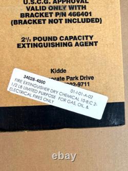 Lot of 3 Kidde Fire Extinguisher Dry Chemical 10-B C 2-1/2 LB EXPIRED 2018