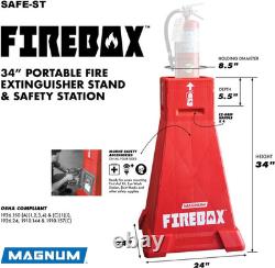 MAGNUM Firebox, Portable Fire Extinguisher Stand, OSHA Compliant, Emergency Fire