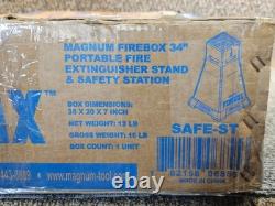 Magnum FireBox SAFE-ST 34 Portable Fire Extinguisher Stand Holds up to 30 Lbs
