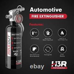 MaxOut Dry Chemical Car Fire Extinguisher 1.0 lb. Chrome(MX100C)