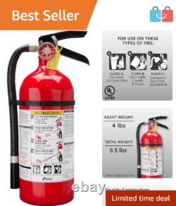 Multi-Purpose 4 lb Pro 210 Fire Extinguisher with Easy to Read Pressure Gauge