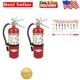 Multi-Purpose 5 lb Fire Extinguishers with Wall Bracket Quick Response 2 Pack