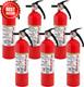 Multi Purpose Fire Extinguisher 1A10BC 6 Pack Home Office Dorm Residential