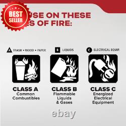 Multi Purpose Fire Extinguisher 1A10BC 6 Pack Home Office Dorm Residential