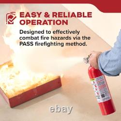 Multi Purpose Fire Extinguisher for Home, Office, Dorm, Residential, 1A10BC, 2 P