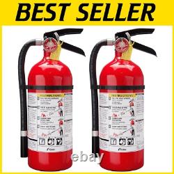 Multi-Purpose Fire Extinguisher with Mounting Bracket Commercial Grade, 2 Pack