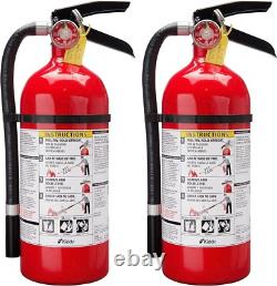 Multi-Purpose Fire Extinguisher with Mounting Bracket Commercial Grade, 2 Pack