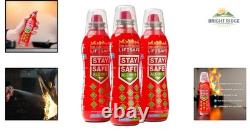 Multi-Purpose Fire Spray for Cooking, Electrical, and -Ethanol Fires, 3 Pack