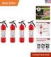 Multi-Use Red Fire Extinguisher 4 Pack, 1-A10-BC, Essential Home Safety Gear