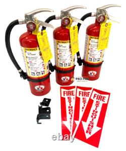 NEW 5LB Badger ABC Dry Chemical Fire Extinguisher with cert tags (3 pack)