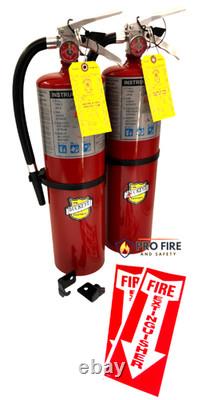 NEW 5LB Buckeye ABC Dry Chemical Fire Extinguisher with cert tags (2 pack)
