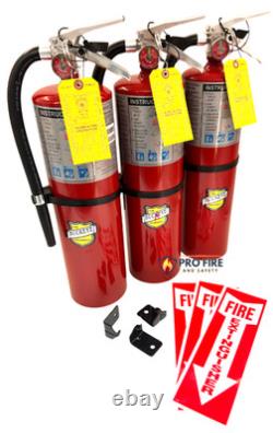 NEW 5LB Buckeye ABC Dry Chemical Fire Extinguisher with cert tags (3 pack)