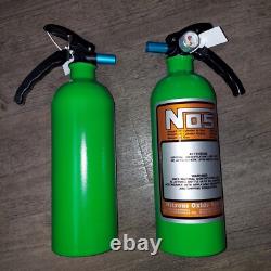 NEW Lime Green Fire Extinguisher Looks Like NITROUS OXIDE BOTTLE Hot Rod UTV