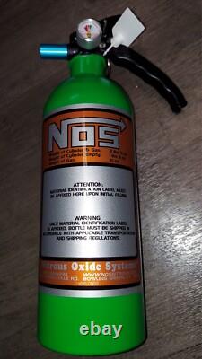NEW Lime Green Fire Extinguisher Looks Like NITROUS OXIDE BOTTLE Hot Rod UTV