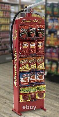 NEW Official Frito Lay Flaming Hot Cheetos Fire Extinguisher Display Shelf RARE