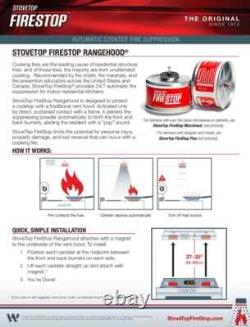 NEW StoveTop FireStop 675-3D RangeHood Fire Suppressor 10 Pack April 2031