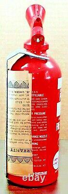 NOS 1969 Chrysler Parts Dealer Dry Chemical Red Fire Extinguisher Mopar 3419438