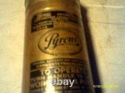 NYCS NEW YORK CENTRAL SYSTEM Railroad Company Brass Fire Extinguisher WithBracket
