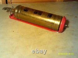 NYCS NEW YORK CENTRAL SYSTEM Railroad Company Brass Fire Extinguisher WithBracket