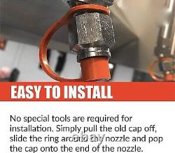 New 150 Pack Fire Suppression System Rubber Blow Off Nozzle Caps