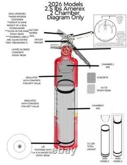 New! 3 Lbs Fire Extinguisher Diversion Safe. Plain View Extinguisher Stash Spot