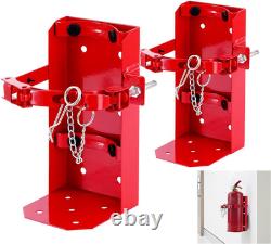 New Heavy Duty Fire Extinguisher Bracket Wall Mount, 2 Pcs Vehicle Fire Extingui