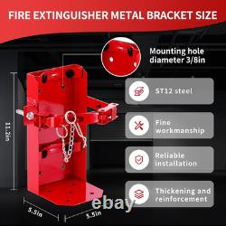 New Heavy Duty Fire Extinguisher Bracket Wall Mount, 2 Pcs Vehicle Fire Extingui
