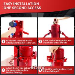 New Heavy Duty Fire Extinguisher Bracket Wall Mount, 2 Pcs Vehicle Fire Extingui