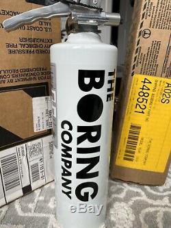 New In Box The Boring Company Not A Flamethrower Tesla Fire Extinguisher RARE