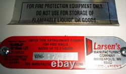 New Larsen's S/S Fire Extinguisher Cabinet FS SS2409-R2 FG with Lock & Keys