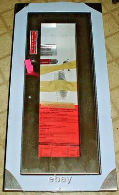 New Larsen's S/S Fire Extinguisher Cabinet SS2409-SM F. G. With Lock & Keys
