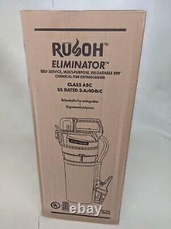New! The Rusoh Eliminator Self-service Reloadable Fire Extinguisher 5lb Abc (er)