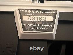 Not A Flamethrower LOW SERIAL #3163 The Boring Company With FIRE EXTINGUISHER