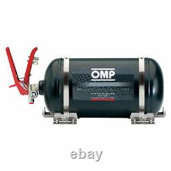 OMP Black Collection Mechanical Steel Bottle Fire Extinguisher System 4.25 Ltr