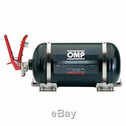 OMP Black Collection Mechanical Steel Bottle Fire Extinguisher System 4.25L