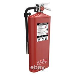 OVAL 10HABC Fire Extinguisher, Aluminum, Red, ABC 416L53