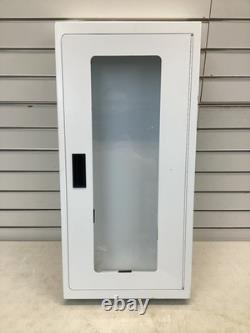 OVAL CSST-010100 Fire Extinguisher Cabinet For 10 lb Tank Wt, Surface, White