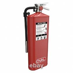OVAL Fire Extinguisher, 4A80BC, Dry Chemical, 10 lb, 10HABC