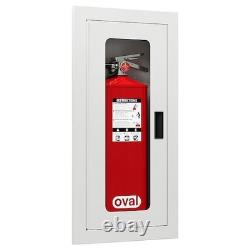 Oval Crst-010100 Fire Extinguisher Cabinet, 31.125 O. H