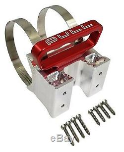 Over Rev Quick Release Stainless Band Fire Extinguisher Flat Mount 4H Aluminum
