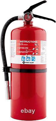 PRO10 Rechargeable Commercial Fire Extinguisher, UL Rated 4-A60-BC, Red, 1-Pac