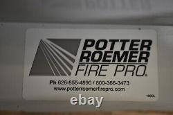 Potter Roemer Fire Extinguisher Cabinet Vertical Temp Glass Window Recessed