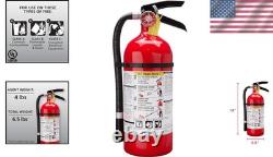 Pro 210 2A10-BC Fire Extinguisher Compact 4 lbs, Ideal for Home & Office Use