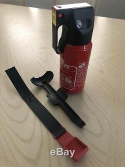 RARE OEM BMW Porsche Gloria Seat Fire Extinguisher 1KG With Bracket